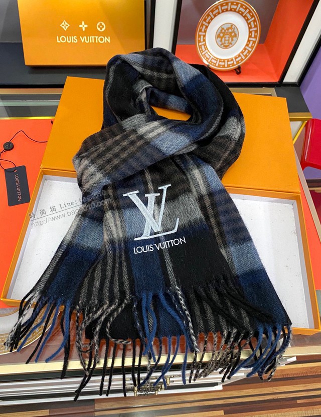 Louis Vuitton羊絨圍巾 路易威登2021海外最新男女士圍巾 LV情侶款羊絨保暖圍巾  mmj1547